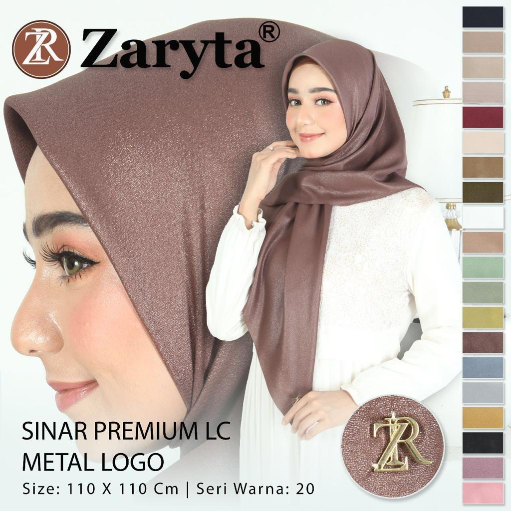 Hijab Segi Empat Sinar Premium LC Metal Logo || Jilbab Segi Empat Sinar Premium LC Metal Logo *by ZA