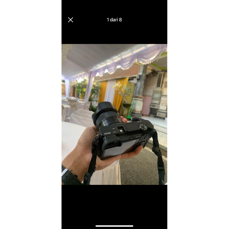 sony a6300 + lensa kit & lensa fix 35mm sony