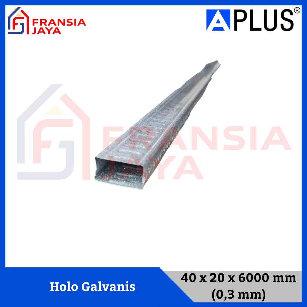 Hollow | Holo Galvanis | Galvalum Rangka Plafon Gypsum 40x20x6000 0.3mm TMJ Econ