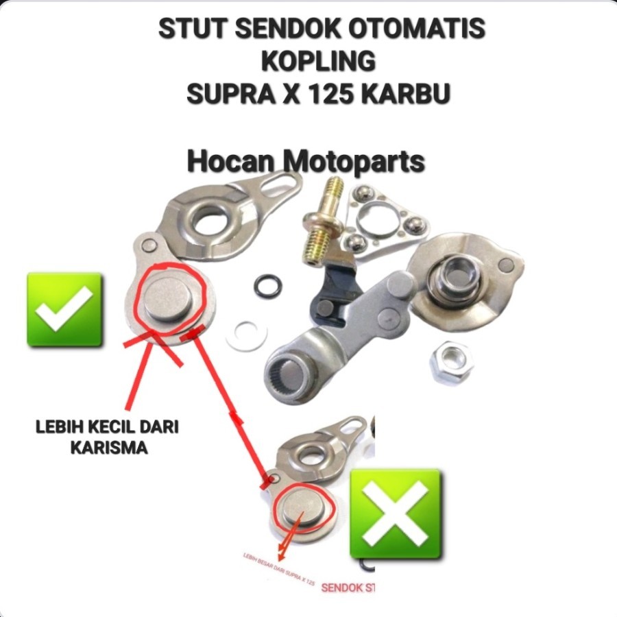 SENDOK STUT OTOMATIS KOPLING BAUT SETELAN KOPLING SUPRA X 125