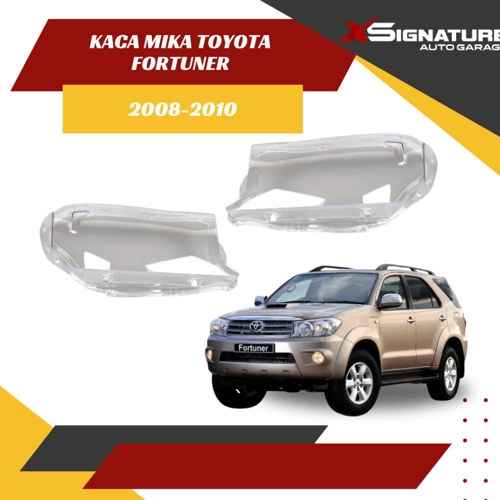 KACA MIKA HEADLAMP TOYOTA FORTUNER (2008-2010)