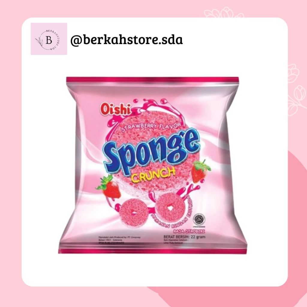 

Snack Oishi Sponge renceng isi 10