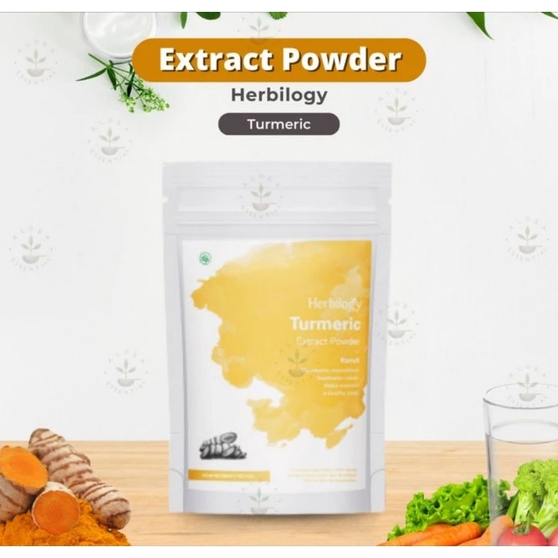 

Organic Turmeric Extract - Bubuk Kunyit Alami 100 Gram by HERBILOGY untuk Liver Detox dan Kesehatan Sendi