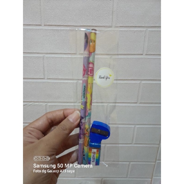

Souvenir set pencil anak /Souvenir ulangtahun anak