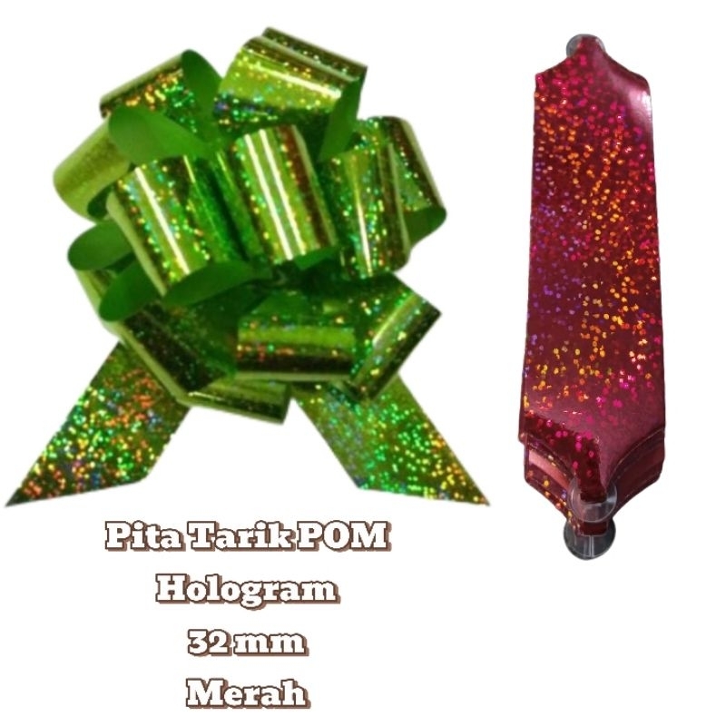 

Pita Tarik POM Hologram 32mm MERAH