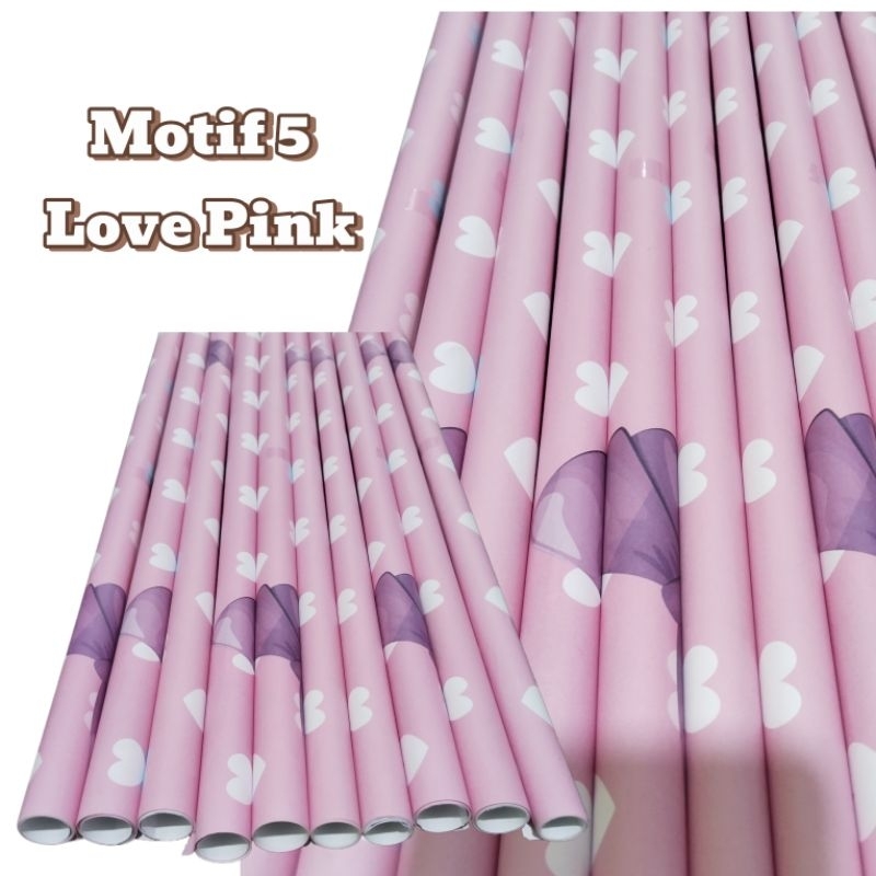 

Kertas Kado Motif Love Pink (5)