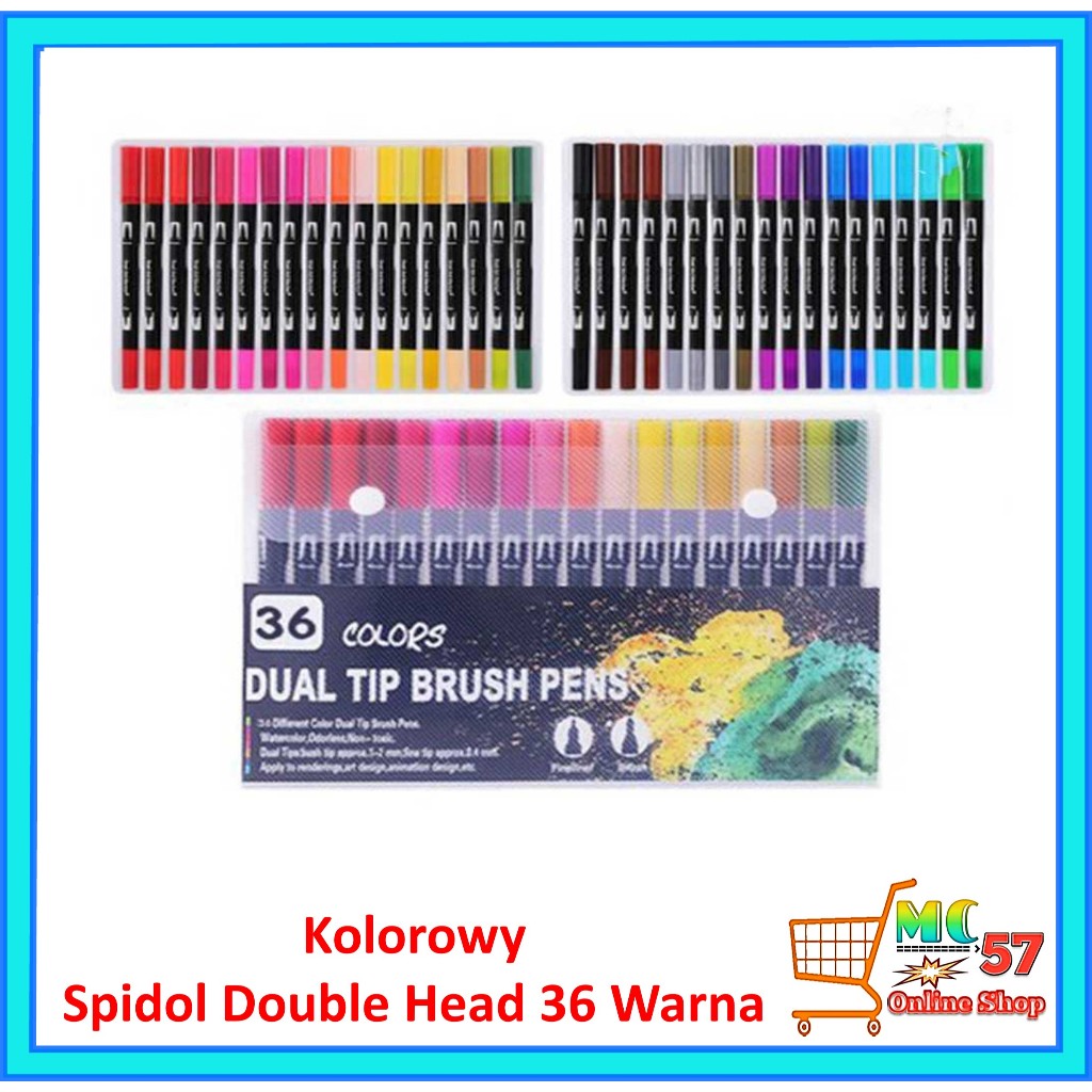 

Kolorowy MKB Spidol Dual Side Fine Art Marker 36 Color - Kolorowy Set Spidol Seni 36 Warna Sketsa Berkepala Ganda Spidol Berbasis Alkohol Berminyak untuk Manga Animasi