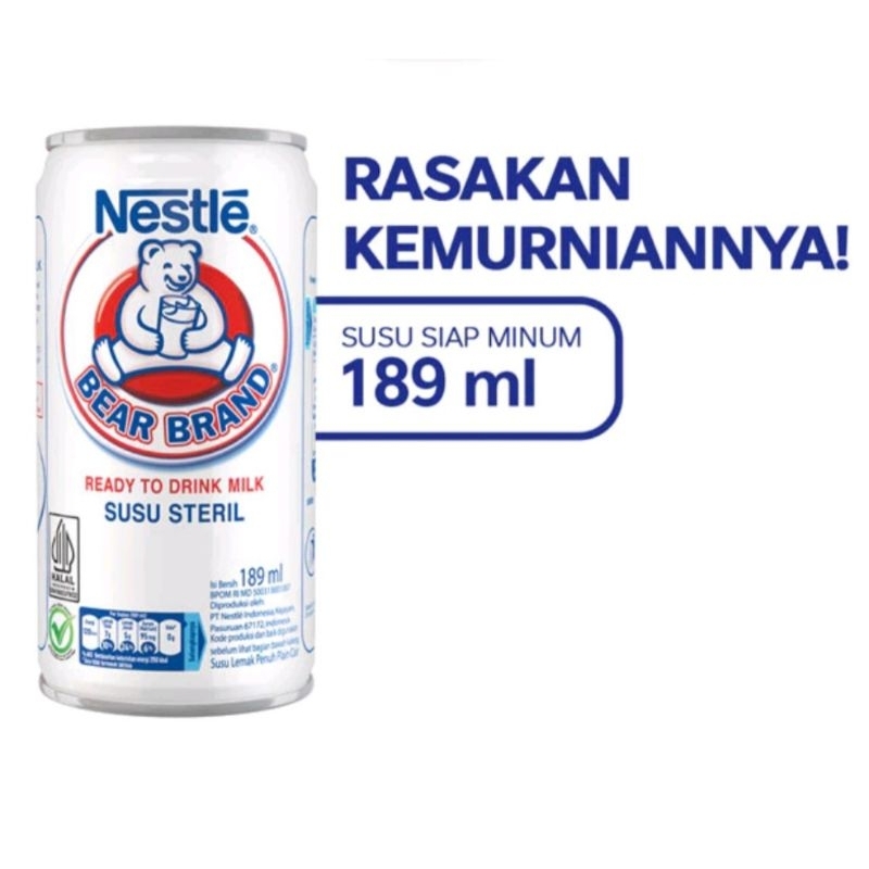 

SUSU STERIL SUSU BERUANG BEAR BRAND 189ML SUSU KALENG