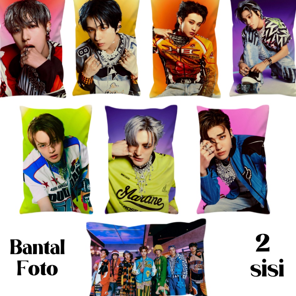 Bantal foto NCT Dream 2 sisi dan 48x32 4x4 3x3 4x3 3x2