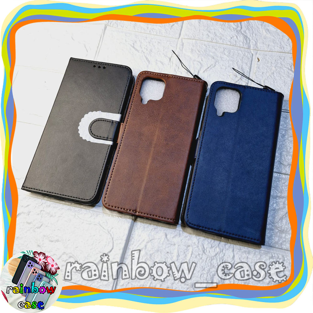 SAMSUNG A12 / M12 CASE FLIP LEATHER DOMPET LIPAT