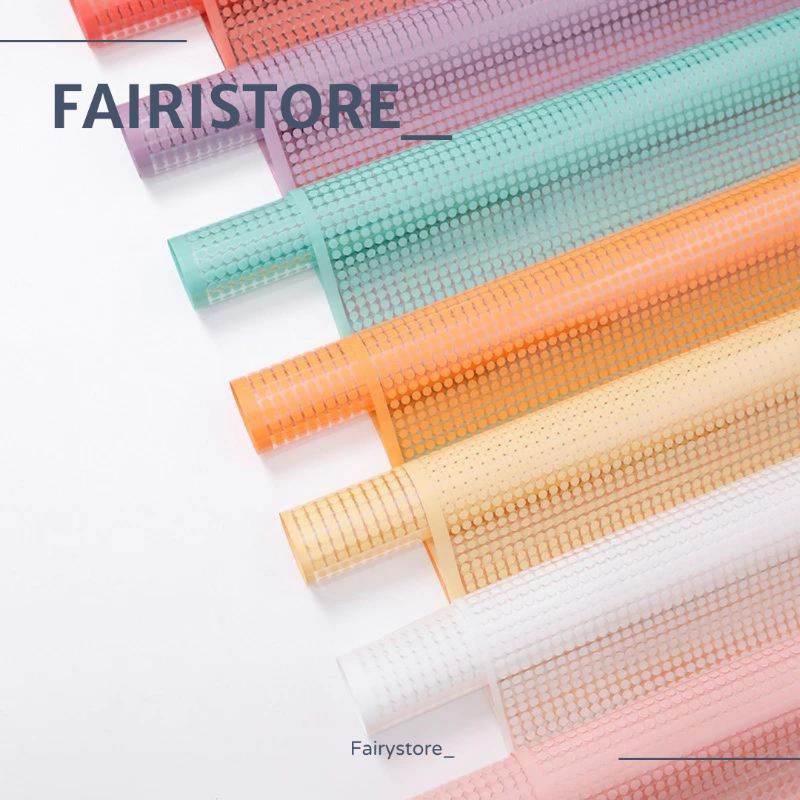 

Kertas Bunga Polkadot Transparan List Paper Kertas Buket Bunga Wrapping Paper (58×58) — K64