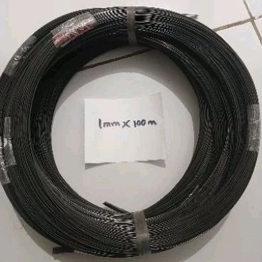 Jeruji Ruji fiber impor hitam 1mm x 100 meter | jeruji fiber import | jeruji kandang | jeruji sangka