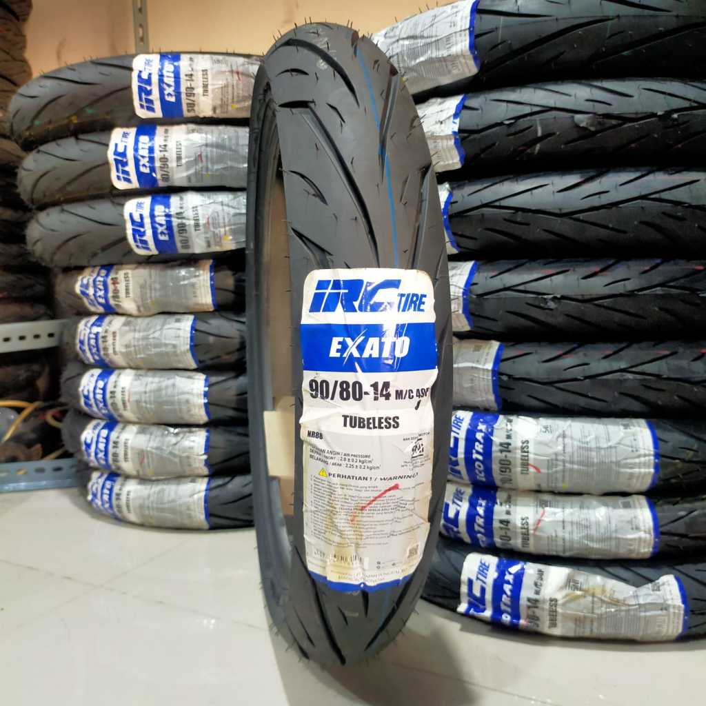 Ban luar motor IRC Exato ring 14 70/80 80/90  90/90 90/80 100/80 Tubeless FREE PENTIL NR88 VARIO 110