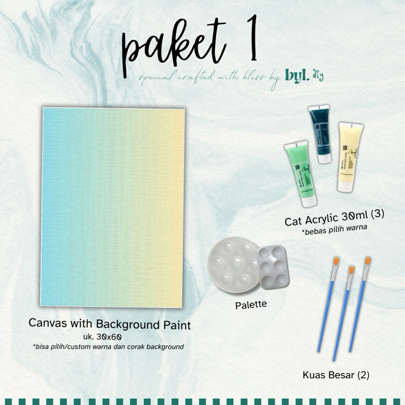 

(PAKET 1) Abstract Painting Guestbook uk 30x60