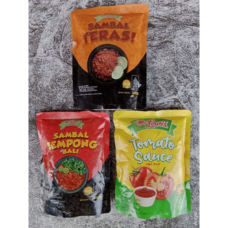 

MC LEWIS ANEKA SAMBAL DAN SAUCE 200gr