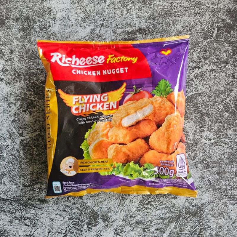

RICHEESE CRUNCHY BUBBLE 500GR DAN RICHEESE FLYING CHICKEN 500GR
