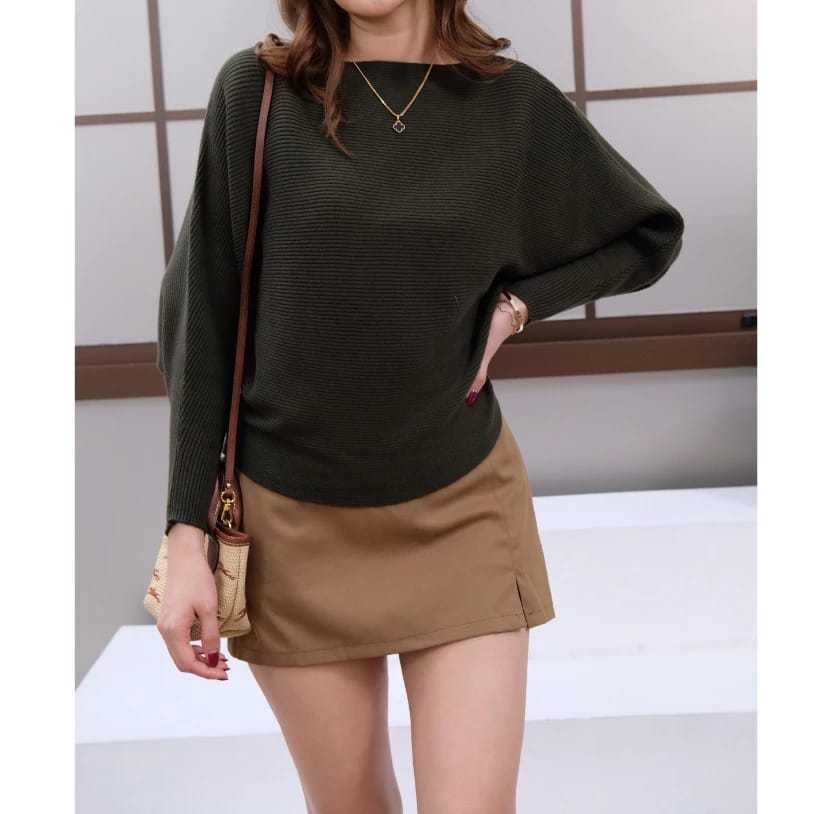 luciyu batwing rajut premium//batwing rajut korean style//batwing kekinian//COD