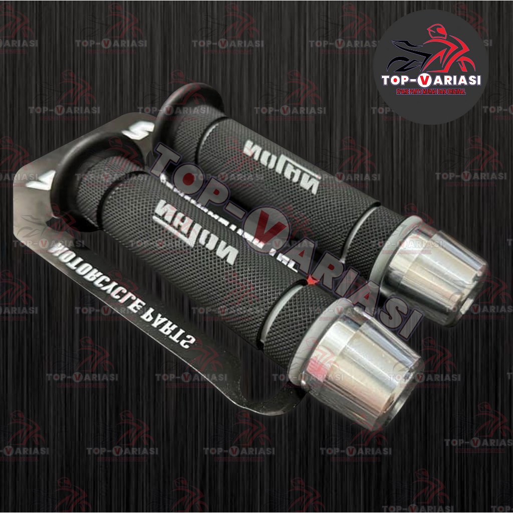 HANDGRIP MOTOR NOLAN 100% ORIGINAL HANDFAT HANDGRIP MOTOR NOLAN MODEL RCB HG55 + JALU STANG CHROME M