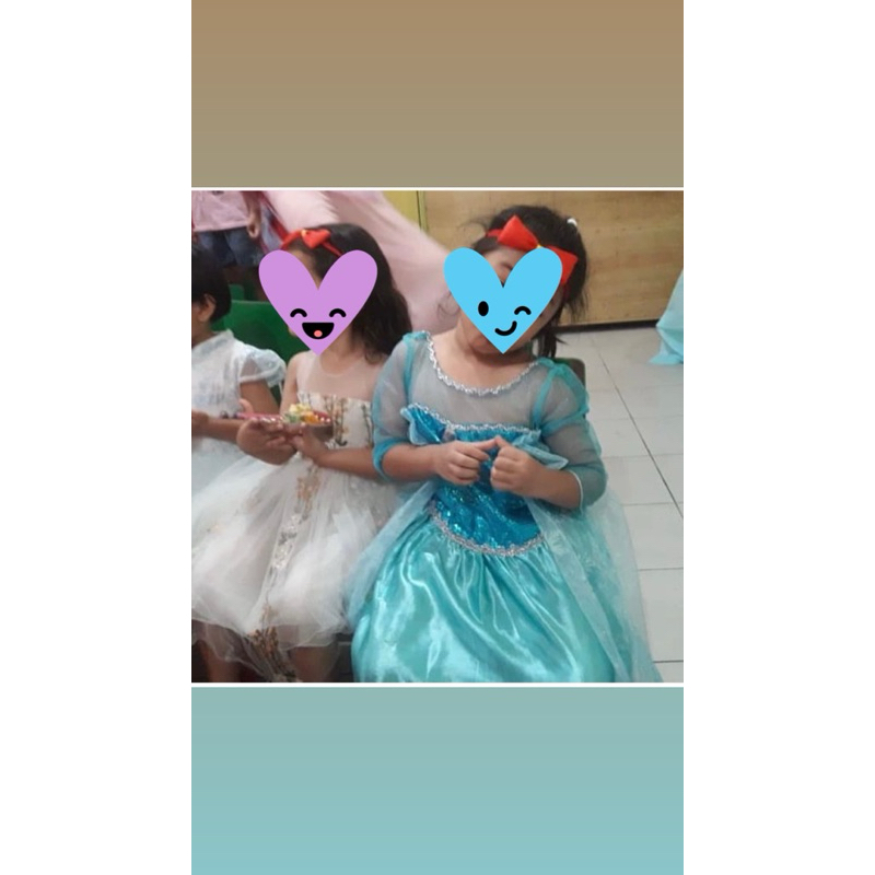 preloved dress elsa frozen