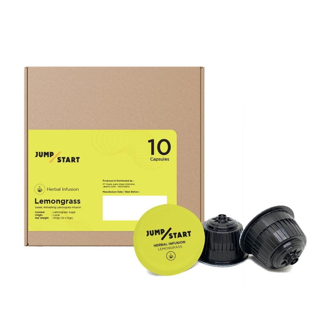 

JUMPSTART Lemongrass Herbal Infusion Capsule 1 box | 10gr x 10pcs kapsul