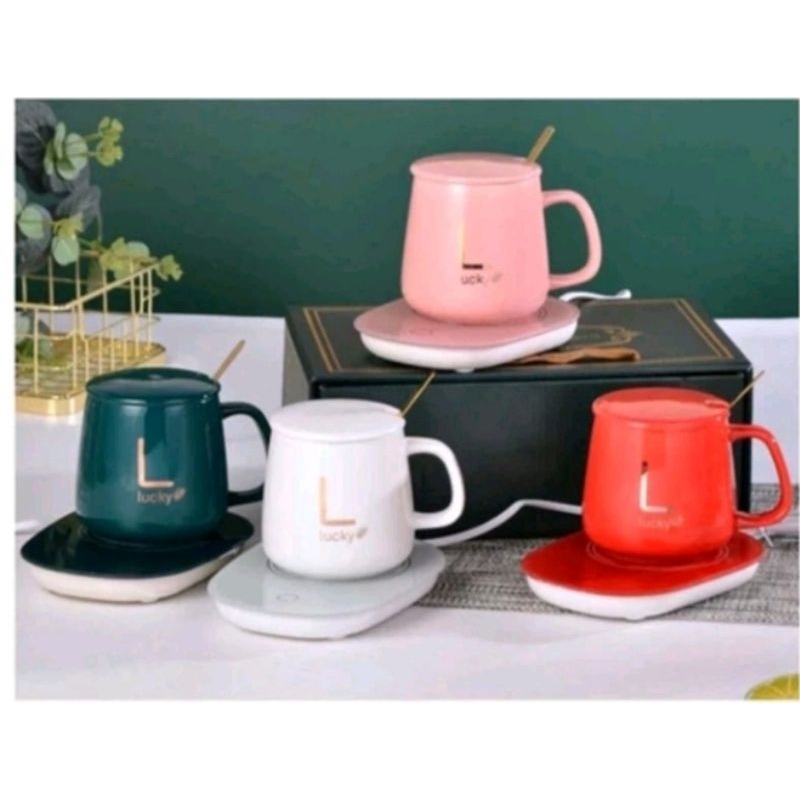 GELAS SET PEMANAS ELEKTRIC/MUG CANGKIR HAMPERS GIFT BOX/CANGKIR MUG PEMANAS ELEKTRIC