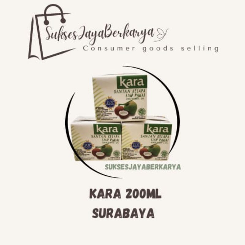 

KARA 200 ml Santan KARA 200ml / Coconut Milk / Santan Kelapa Siap Pakai / KARA bukan Sun Kara