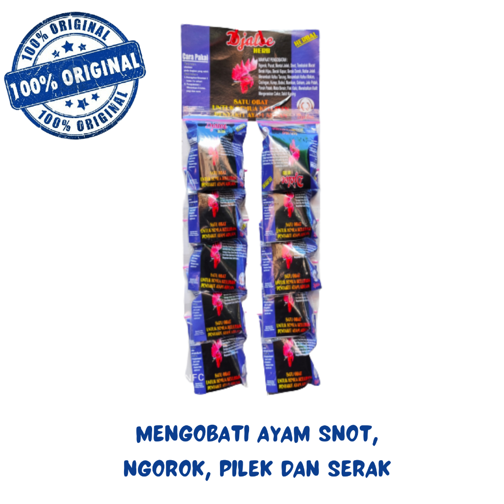 DJALOE HERBAL 1 RENTENG - ayam sakit ngorok