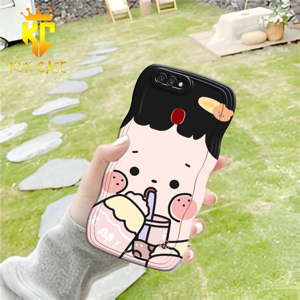 Cassing HP - OPPO A5S GELOMBANG - Fashion Case Camera - Case Mewah - Case Karakter - Case cowo - Cas