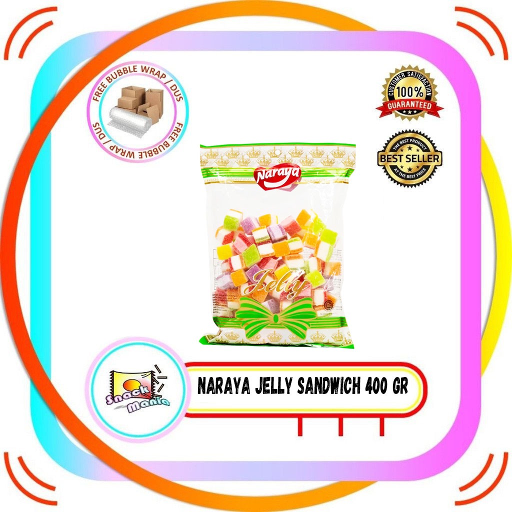

Naraya Permen Jelly Sandwich Besar Jeli Candy ~ 400 gr