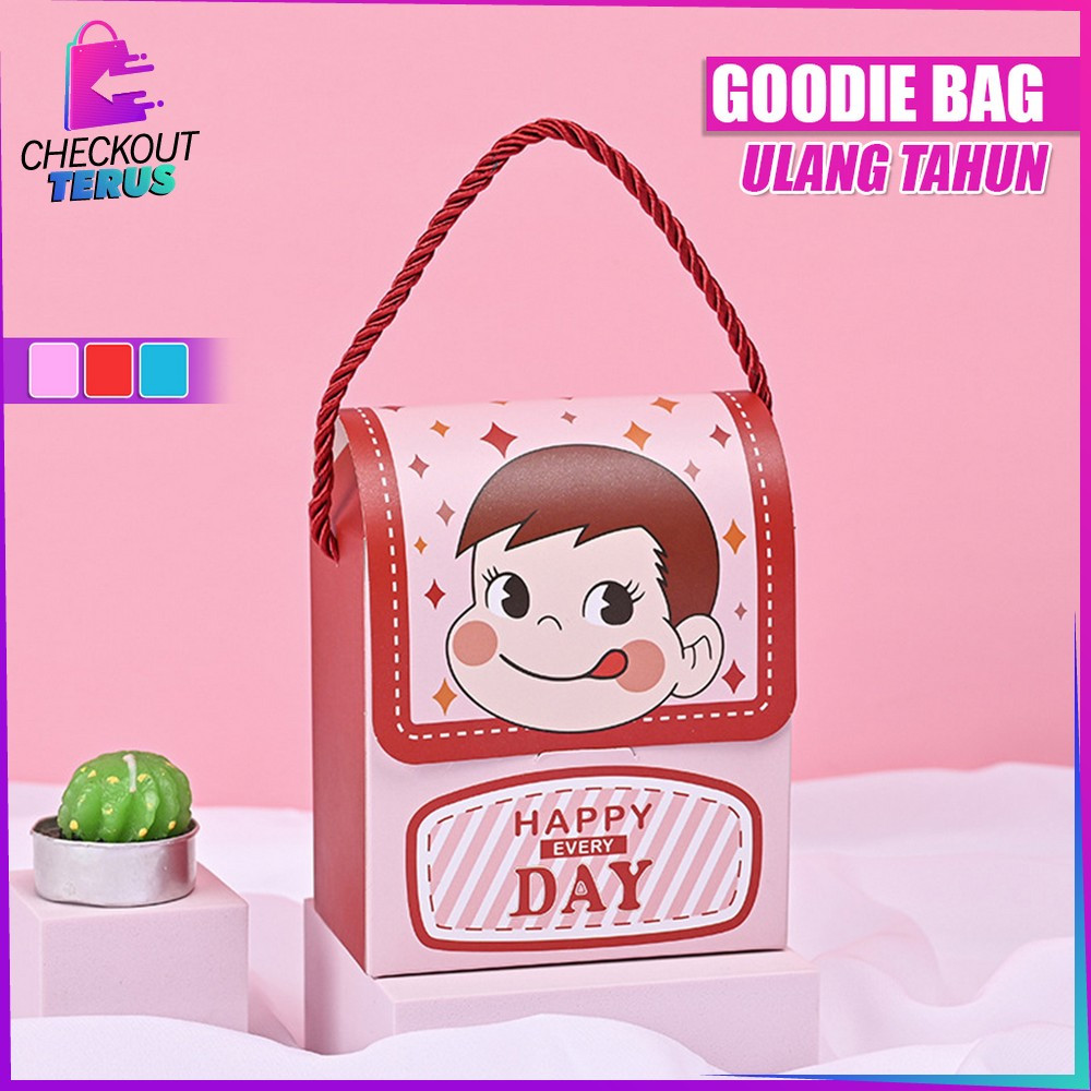 

CT C1057 Goodie Bag Ulang Tahun Anak Motif Kartun Lucu Paper Bag Ultah KadoTas Bingkisan Birthday Bear Cute Baby