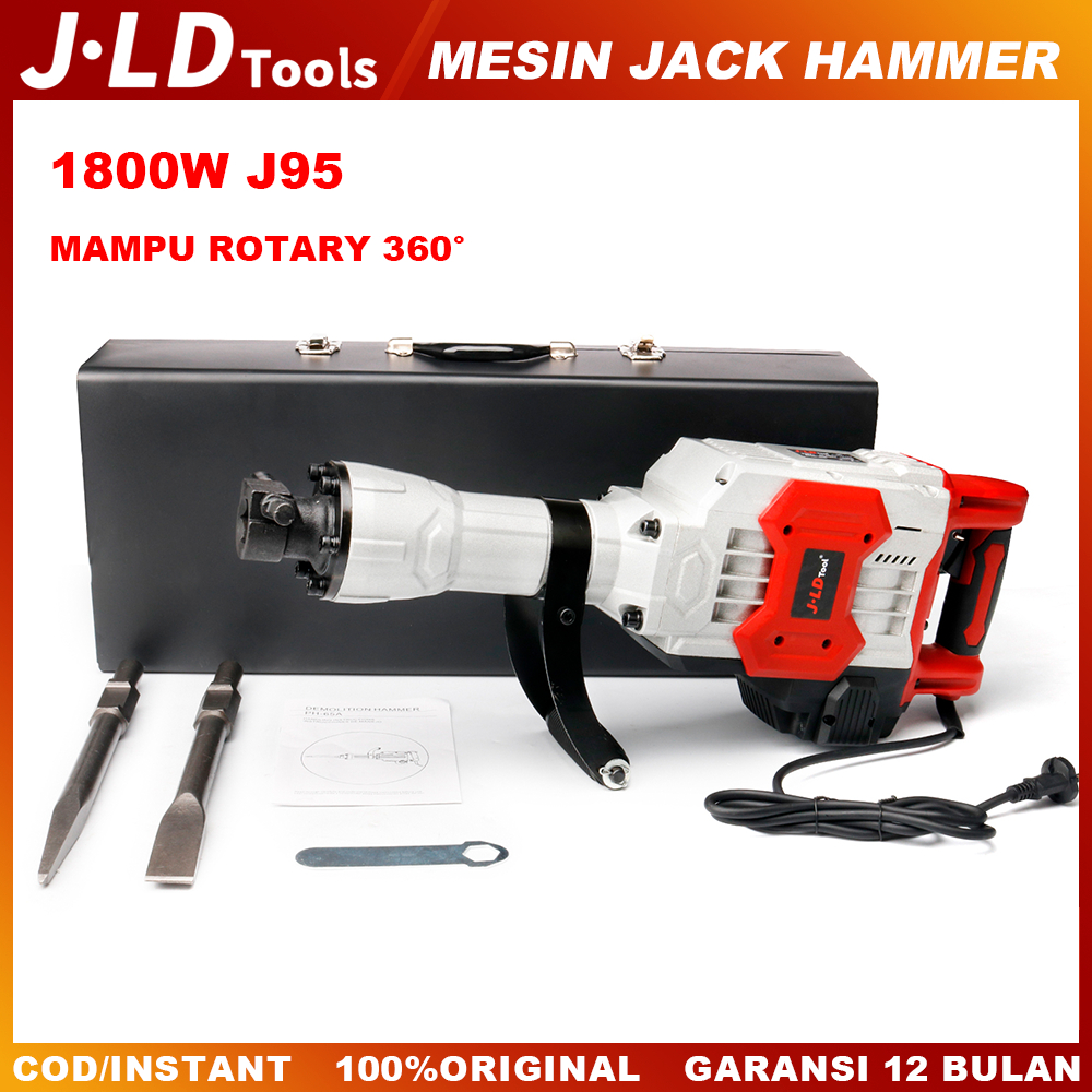 JLD Mesin Jack Hammer Bobok Beton J95 breaker jack hammer Mesin bobok beton demolition 1800W