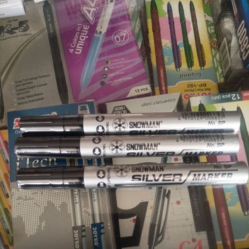 

Spidol Snowman Silver Paint Marker Permanent Tipe Ink