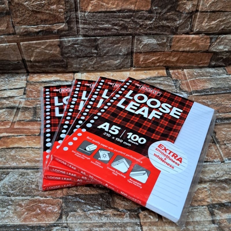 

LOOSE LEAF/KERTAS BINDER ISI 100 LEMBAR UKURAN A5 [ 20 LUBANG ]