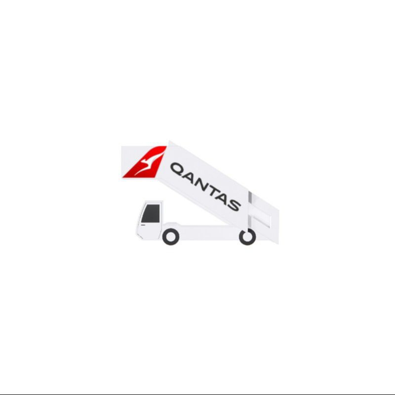Miniatur/diecast tangga bandara Qantas skala 1:400 & skala 1:200