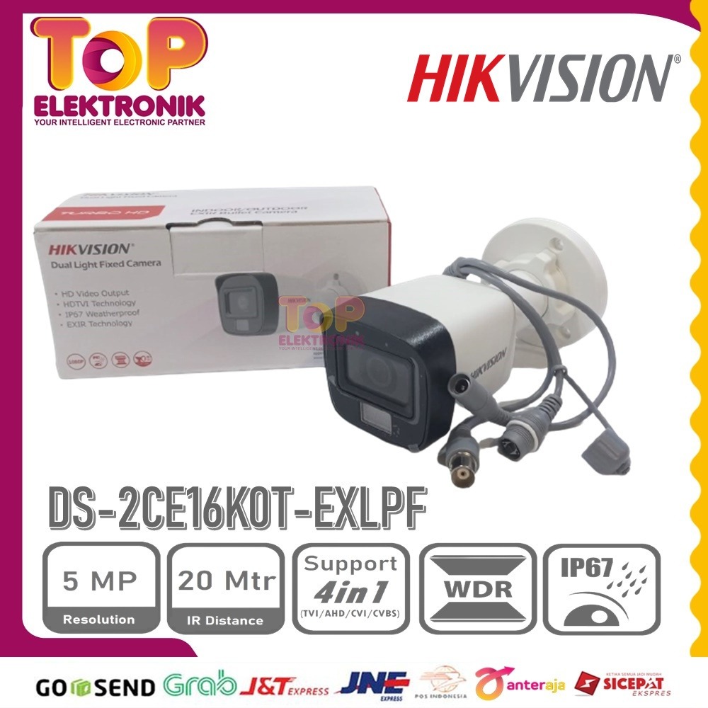 CCTV OUTDOOR HIKVISION DS-2CE16K0T-EXLPF TPELEKTRONIK