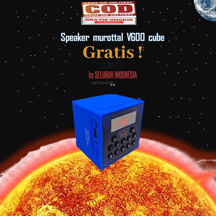 SPEAKER MUROTTAL ALQURAN RHIMOA V600 CUBE AL-FARUQ TERBARU TERLENGKAP
