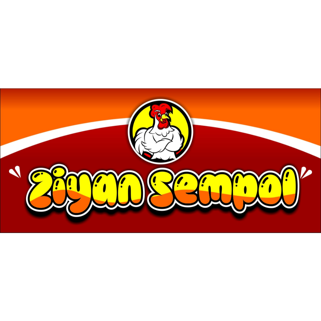 

stiker julan sempol ayam dll ukuran 40x18 cm