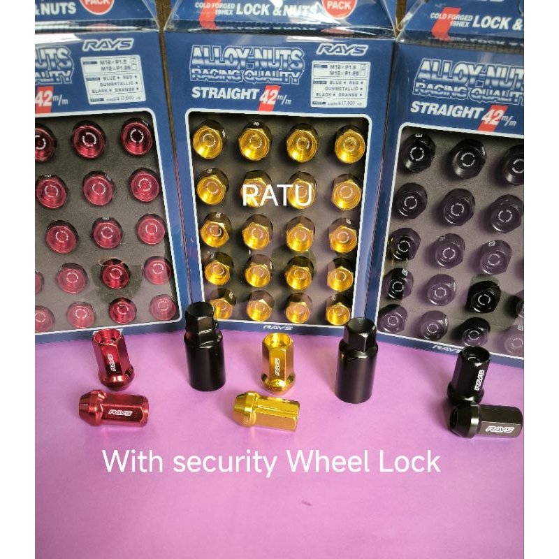 MUR RODA VELG MOBIL BAUT RACING RAYS STRAIGHT 42MM