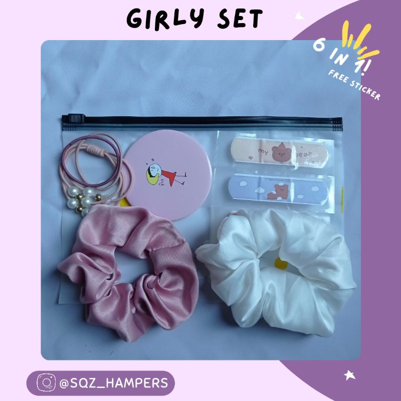 

POUCH SET GIRLY 6 IN 1 / KADO LUCU / GIFT BOX / BARANG AESTHETIC / KADO ULANG TAHUN CEWEK