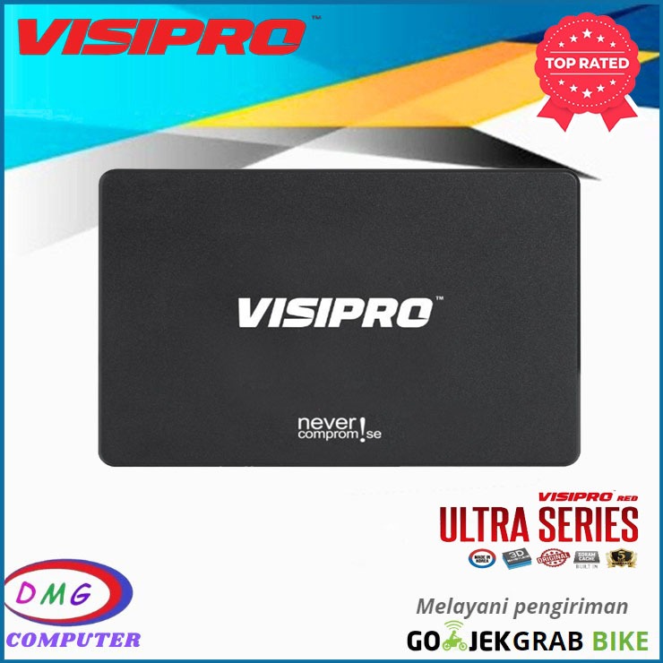 Visipro Red SSD Ultra Series 1TB/128GB Made In Korea - 2.5 inch SATA - 7mm