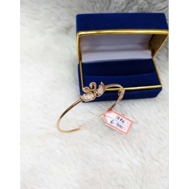Gelang bangle emas 75 angsa