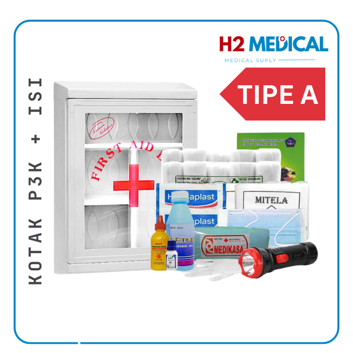 Kotak P3K plus Isi Lengkap P3K Tipe A Tipe B