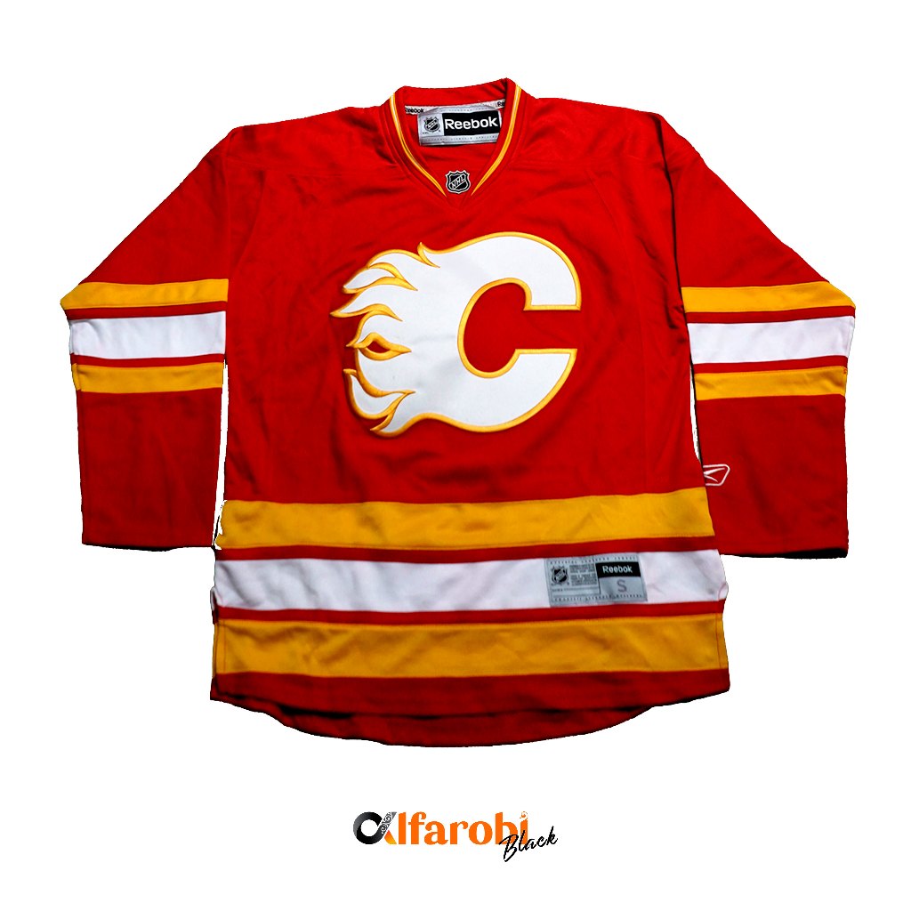 Jersey Hockey Calgary Flames Dragon Reebok Original