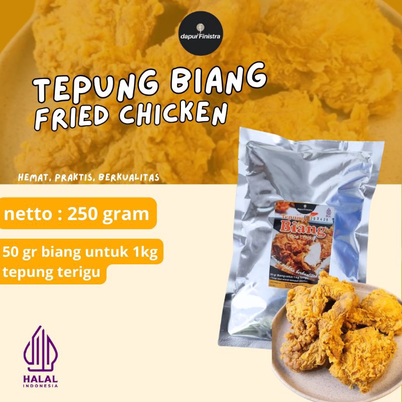 

Tepung Biang Fried Chicken Dapur Finistra || 250 gram.