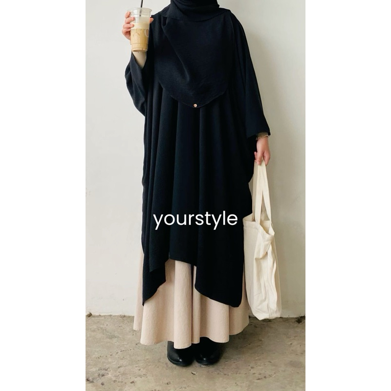 INNAYA tunik batwing( baju only ) baju lebaran 2024 model terbaru, gamis model terbaru