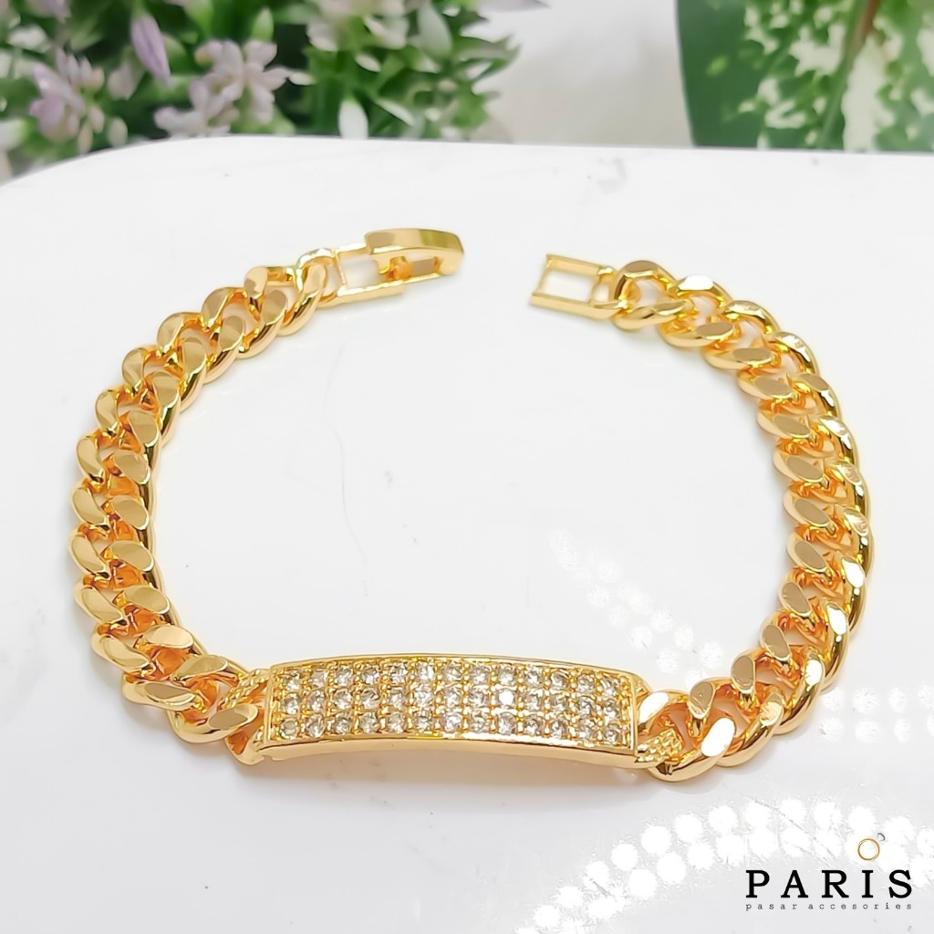 Gelang rantai Perhiasan Wanita Dewasa Dan Remaja Lapis Emas GR.08