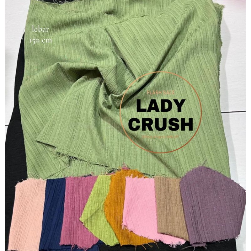 Kain Katun Lady Crush Motif Kringkel Bahan Grade A ( Harga 0,5 Meter )