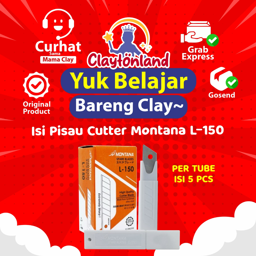 

ISI / REFILL / PISAU CUTTER MONTANA BESAR L-150 / ISI KATER L-150