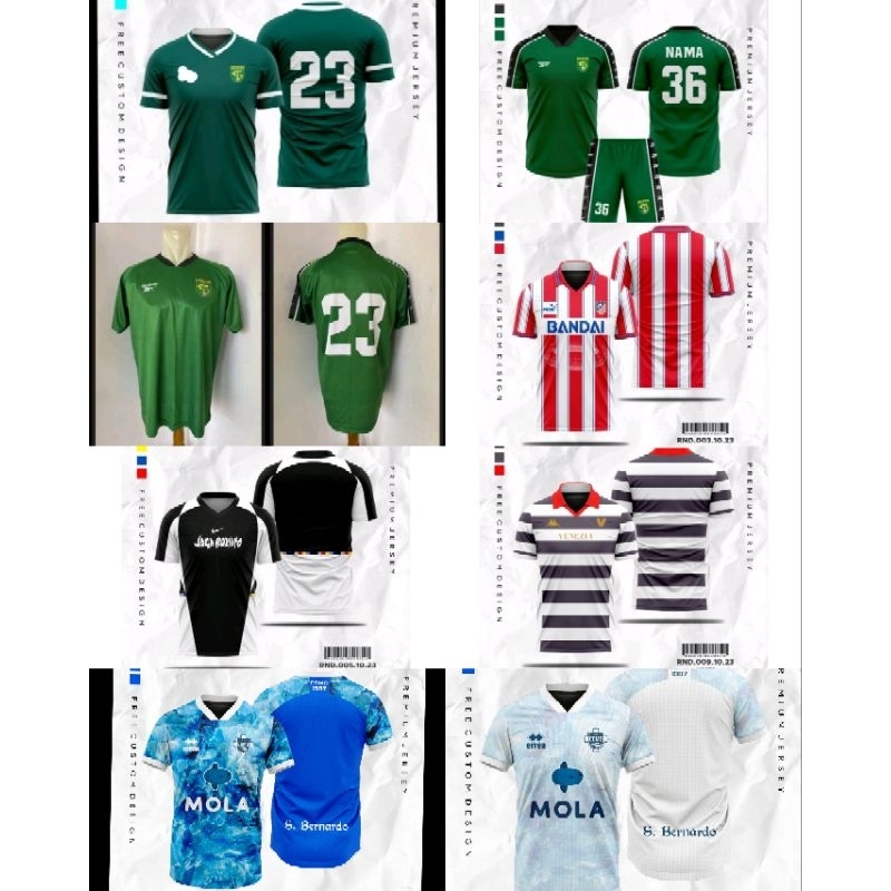 Jersey Atl Madrit 1996 Home Printing/Jersey Venezia 2023 Third/Jersey Joga Bonito/Jersey Persebaya 1