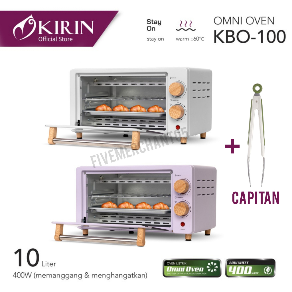 Oven Toaster Kirin KBO 100 M KBO 100 M LW Low Watt 10 Liter Oven Listrik Kirin 100 MLW Oven Kirin